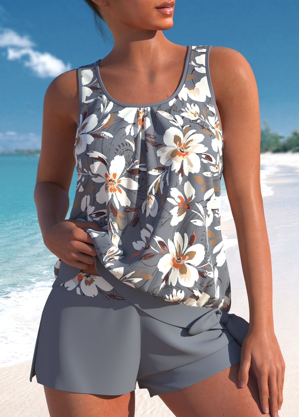 Helena | Elegantes Floral Tankini-Set für Damen