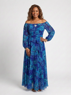 Aspen | Floral Off-Shoulder Maxi Dress
