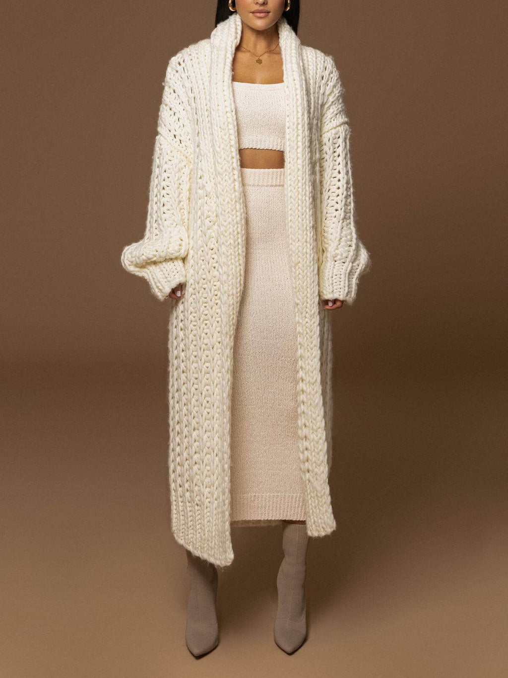 Ivory™ | Knitted Coat