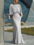 Clara | Elegantes V-Ausschnitt, ärmelloses Rückenfreies Kleid