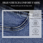 Frauen Hochgeschnittene Stretch-Jeans