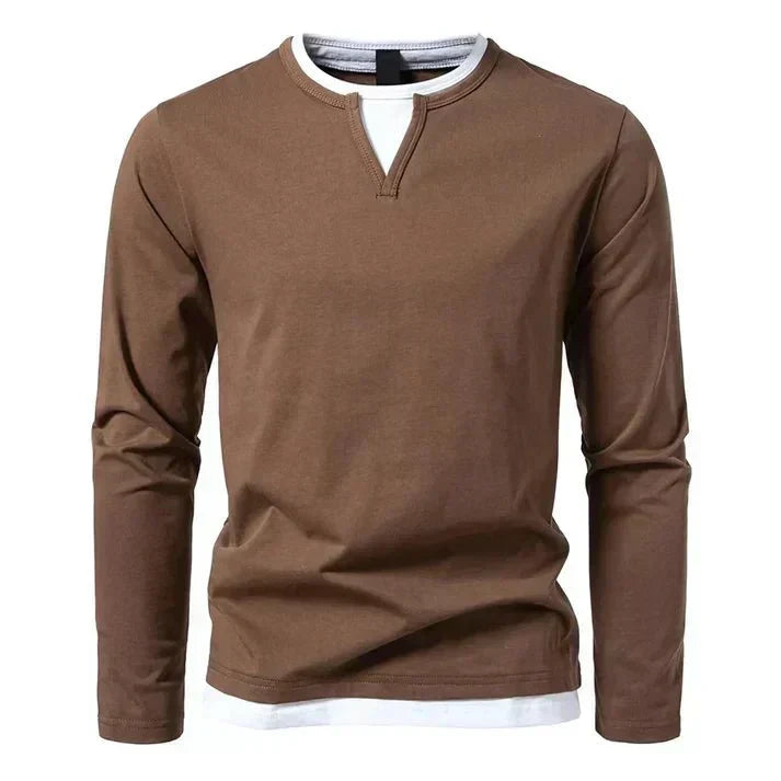 Alwin | Hochwertiges Langarmshirt aus gekämmter Baumwolle