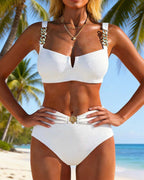 Robin | Stilvoller Bikini mit Metallgürtel