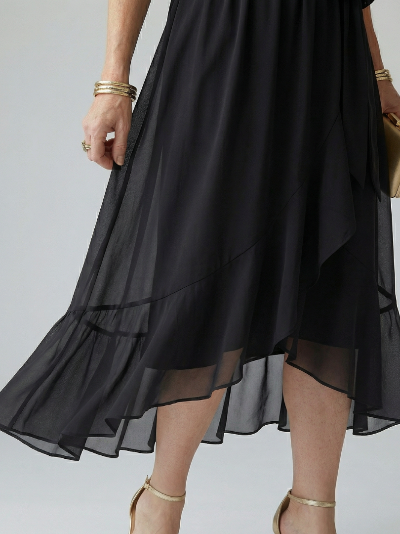 Elric | Leichtes Drapiertes Midikleid für Damen