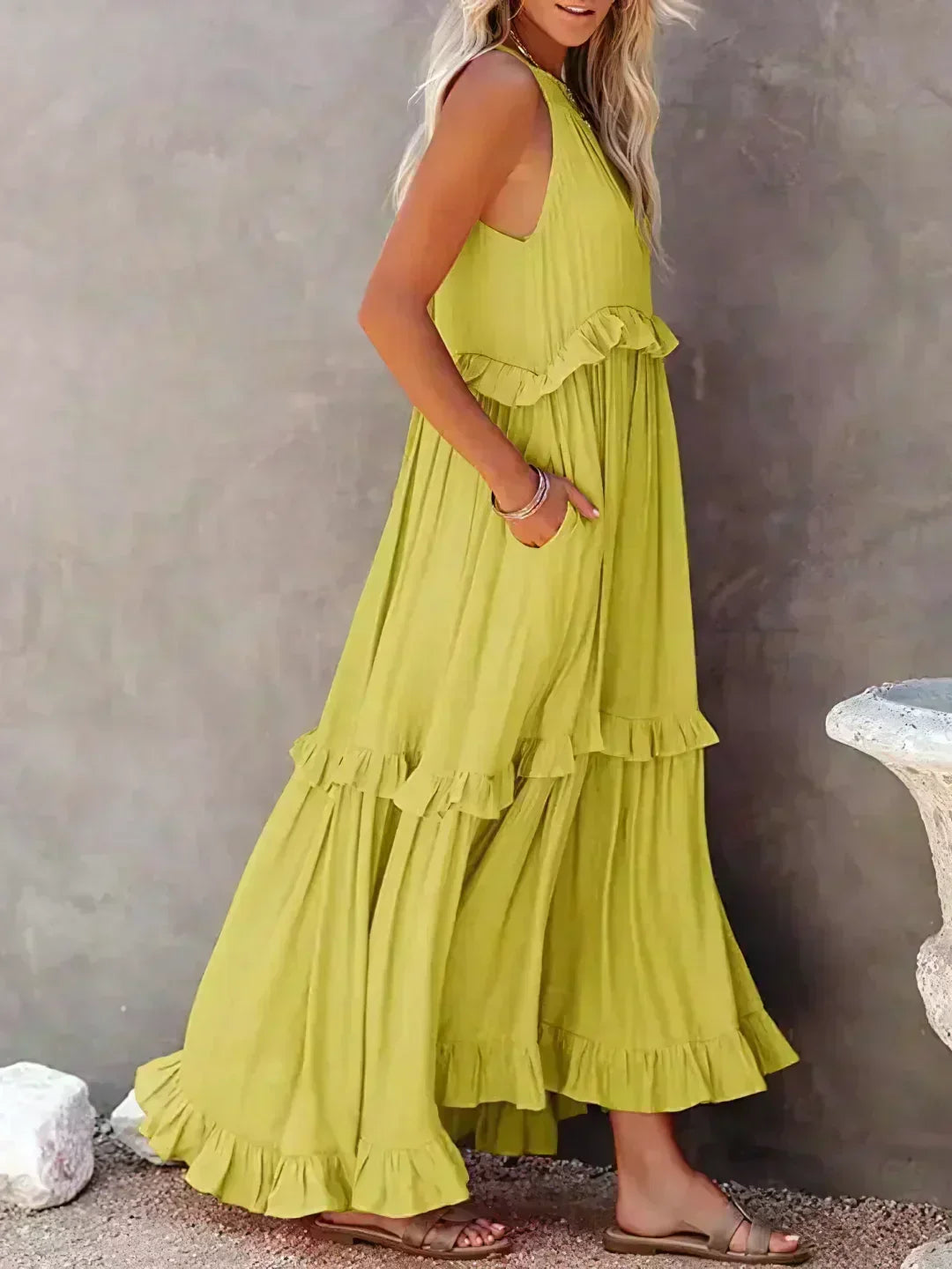 Dylilah | Kleid mit Rüschenabschluss