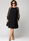 Destiney | Kleid mit Spitzenärmeln