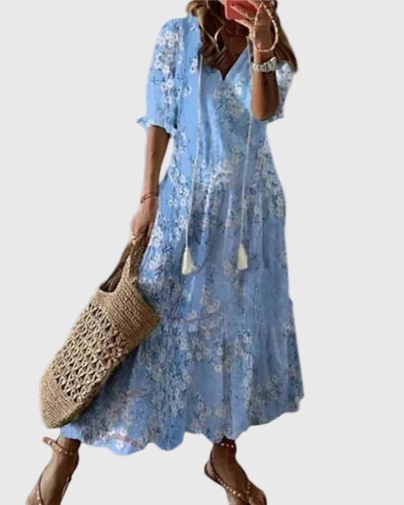 Amalia | Vintage Boho Maxi Dress for Summer