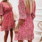 Sunna - Stilvolles Blumenmuster-Kleid