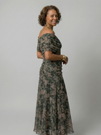 Calen | Off-Shoulder Flowing Midi Dress