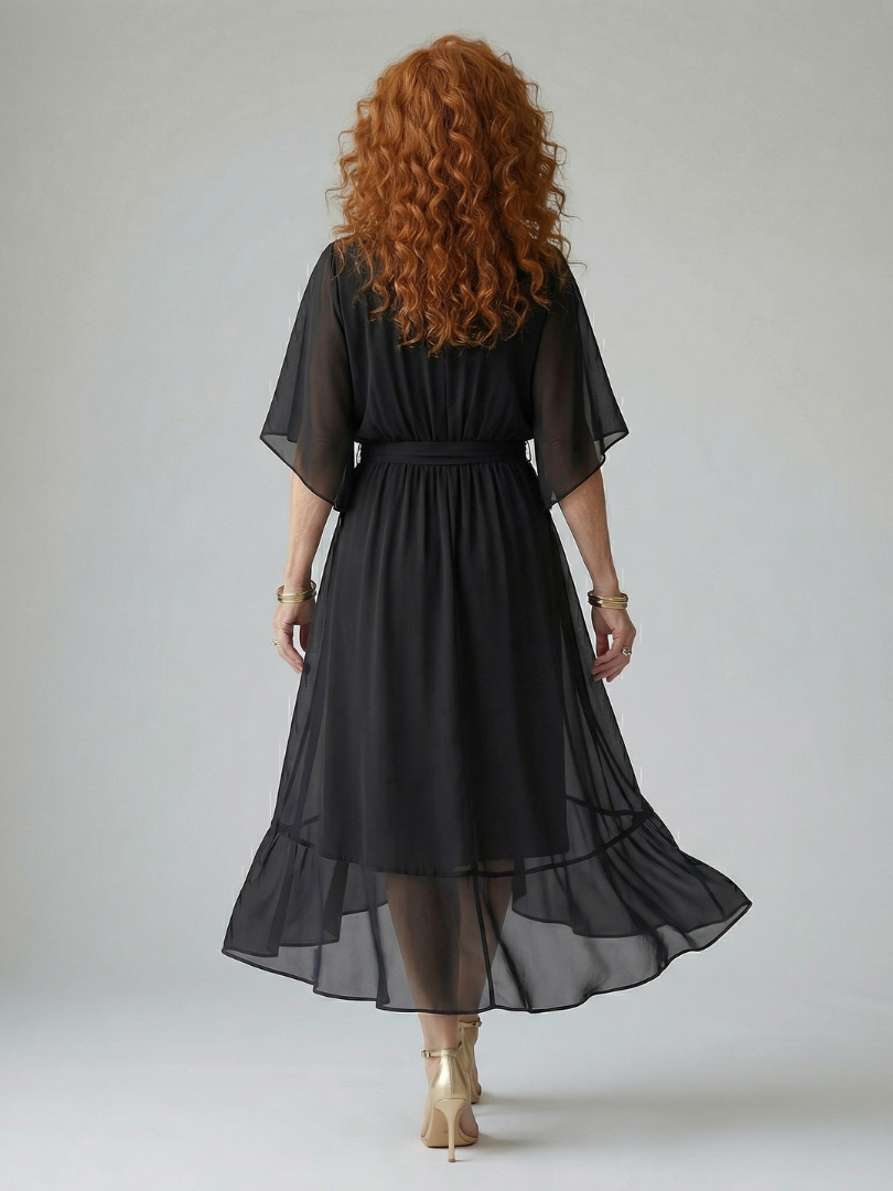 Elric | Leichtes Drapiertes Midikleid für Damen