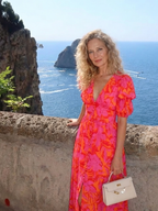 Willow | Floral Midi Dress with Puff Sleeves
