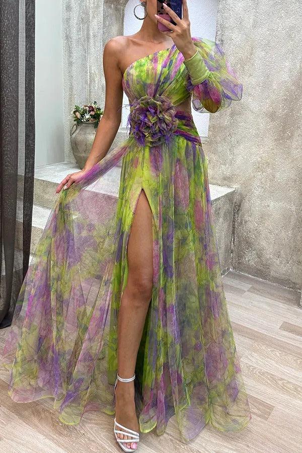 Grace | Floral Pleated Maxi Dress - Summer Escape Collection
