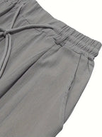 NICHOLS | Weite Leinenhose mit Kordelzug