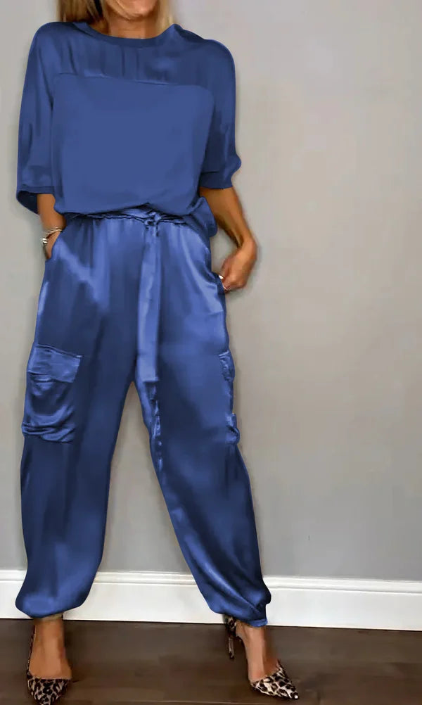 Margaret - Luxuriöses Satin-Set.