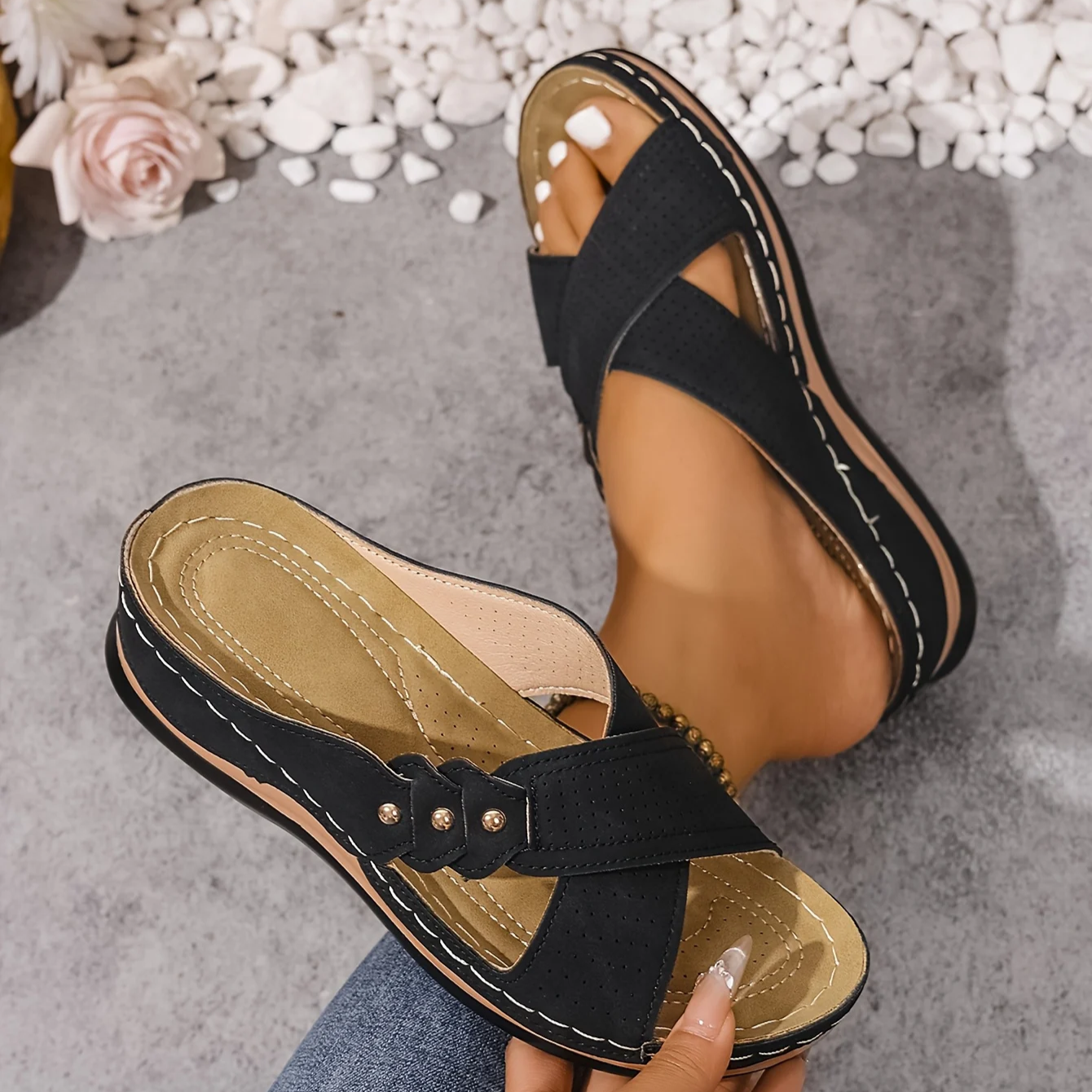 Pascalle | Orthopedic Wedge Sandals