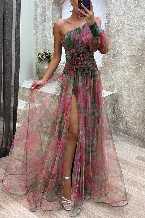 Grace | Floral Pleated Maxi Dress - Summer Escape Collection