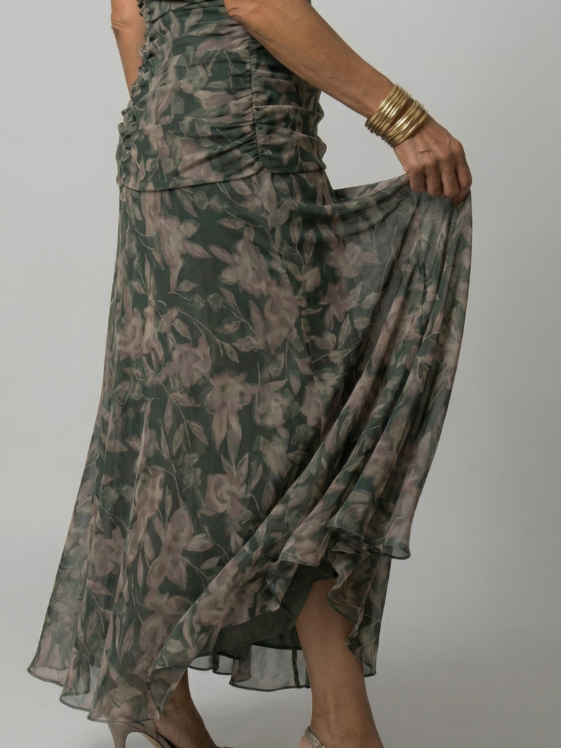 Calen | Off-Shoulder Flowing Midi Dress
