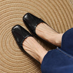 Marisol Leder-Pumps mit quadratischer Zehenpartie