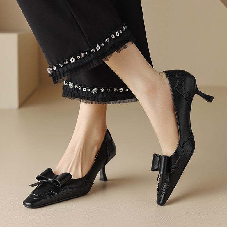 Célora Leather Strap Heels