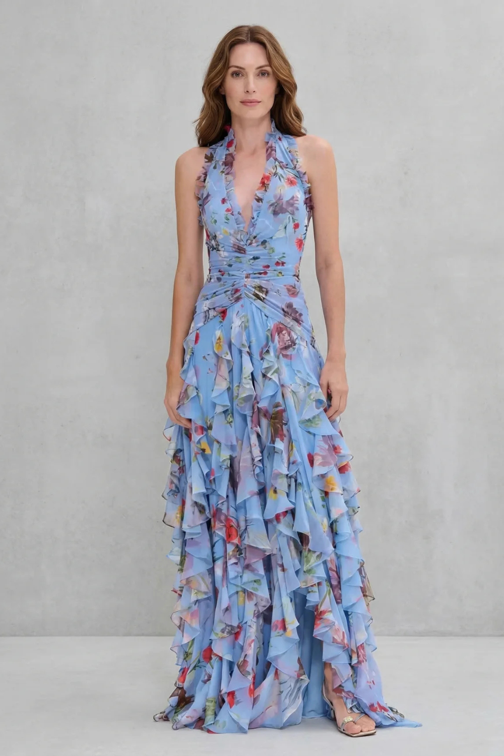 Belladina | Halter Neck Maxi Dress
