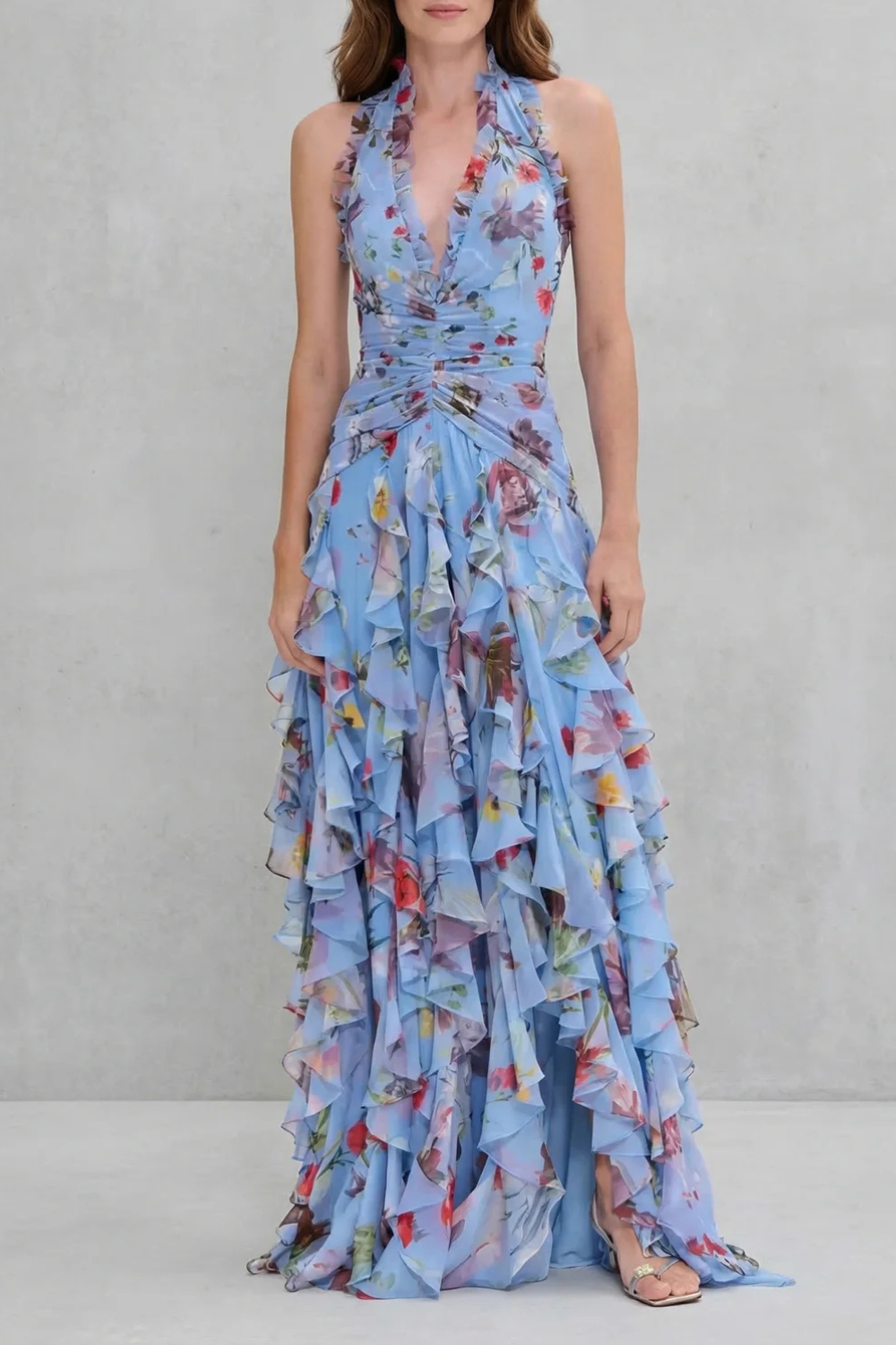 Belladina | Halter Neck Maxi Dress
