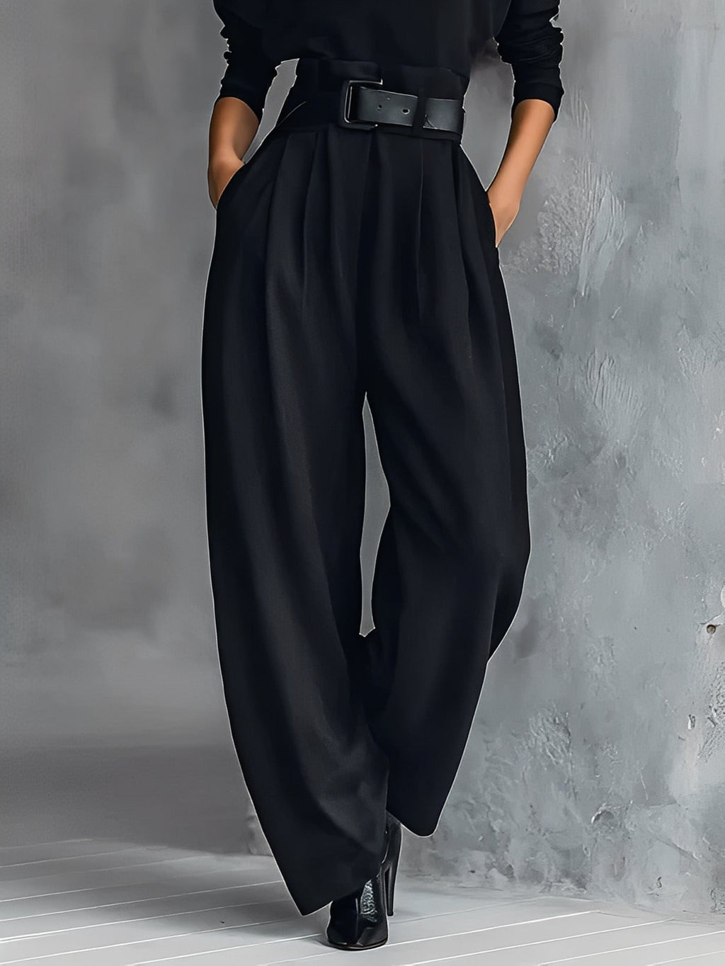 Mia – Jumpsuit mit Poloshirt-Kragen und geradem Bein