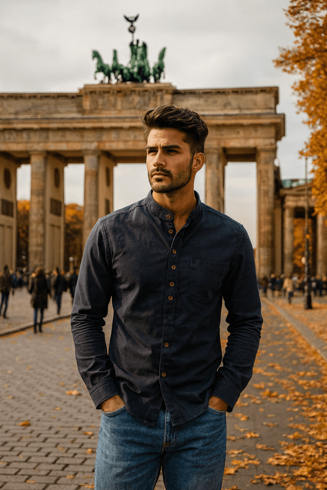 Ralf | Herren Hemd im japanischen Stil