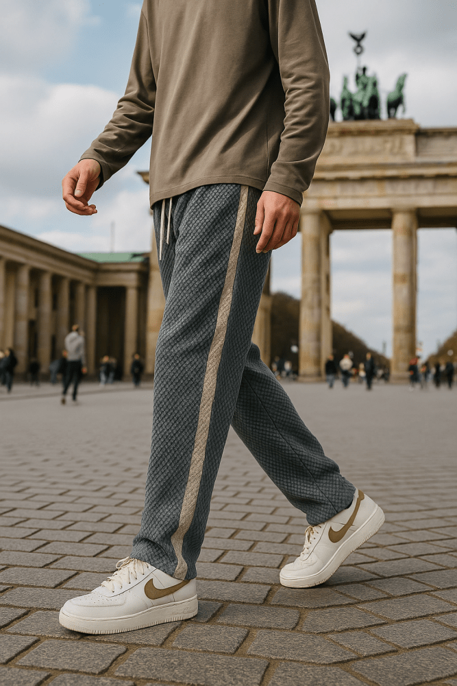 Caspar | Waffle Cord Jogging Pants