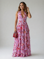 Belladina | Halter Neck Maxi Dress