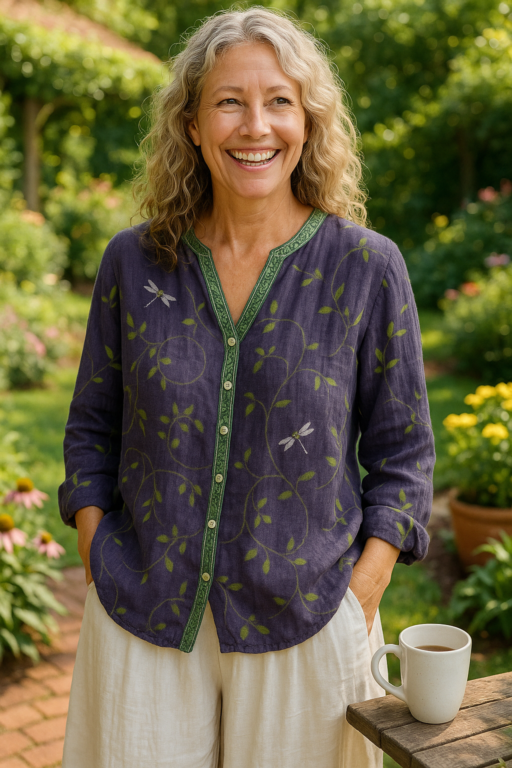 Fern | Relaxed V-Neck Blouse