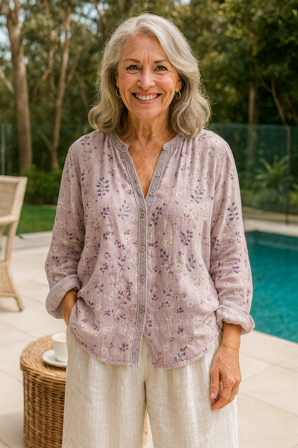 Fern | Relaxed V-Neck Blouse