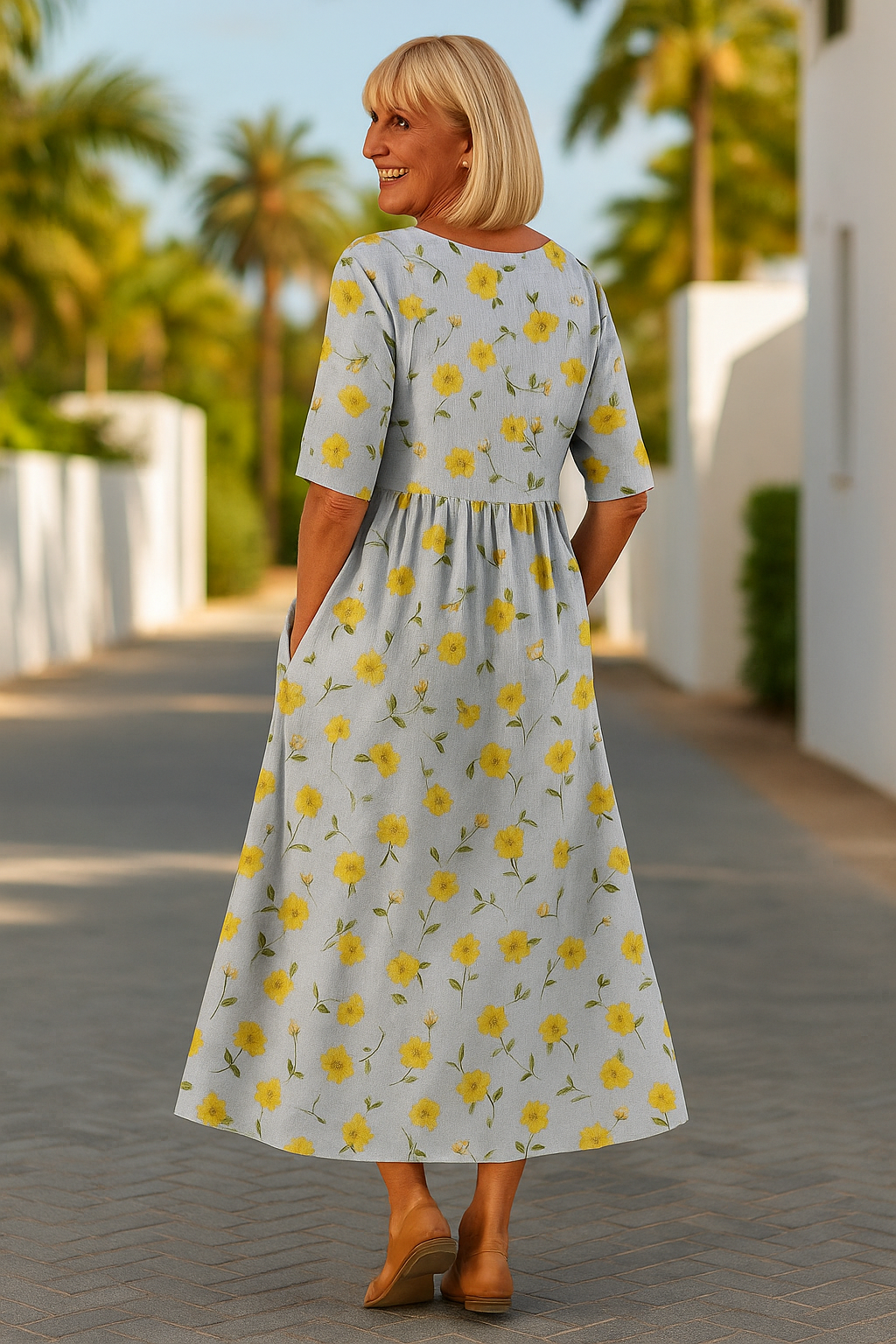 Eliza | Bequemes Midi-Kleid für entspannte Tage