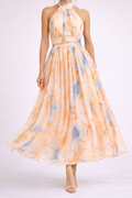CAMILLE - Aquarell Halterkleid