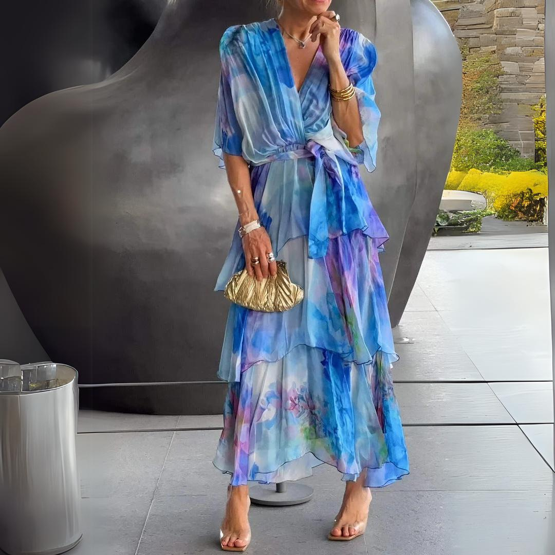 Dianna | Elegantes V-Ausschnitt Kleid