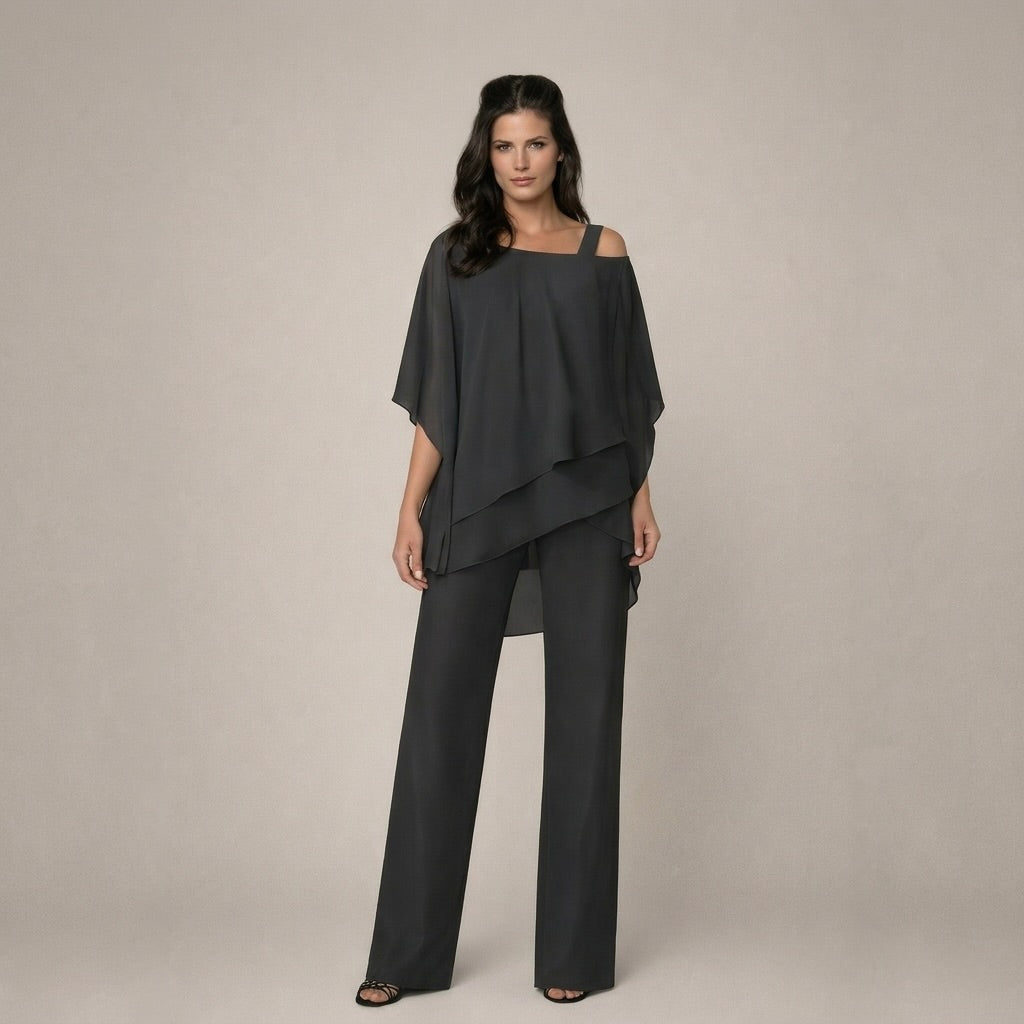 Clara | Elegantes Set mit Schichtenbluse