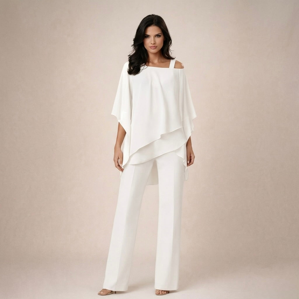 Clara | Elegantes Set mit Schichtenbluse