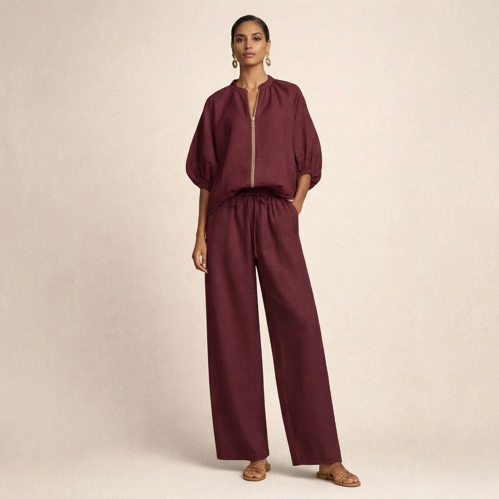 Adeline | Lässiges Set mit Zip-Verschluss
