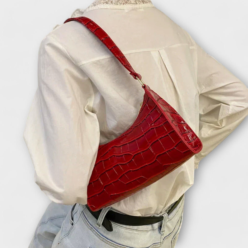 Olivia - Strahlende Lederhandtasche