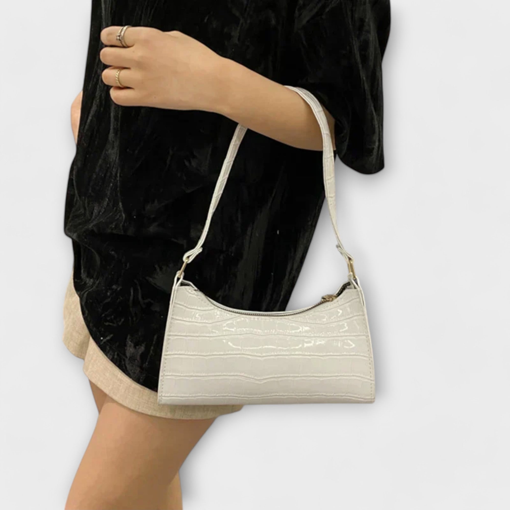 Olivia - Strahlende Lederhandtasche