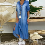 Yazmin™ | Denim-Optik Kleid