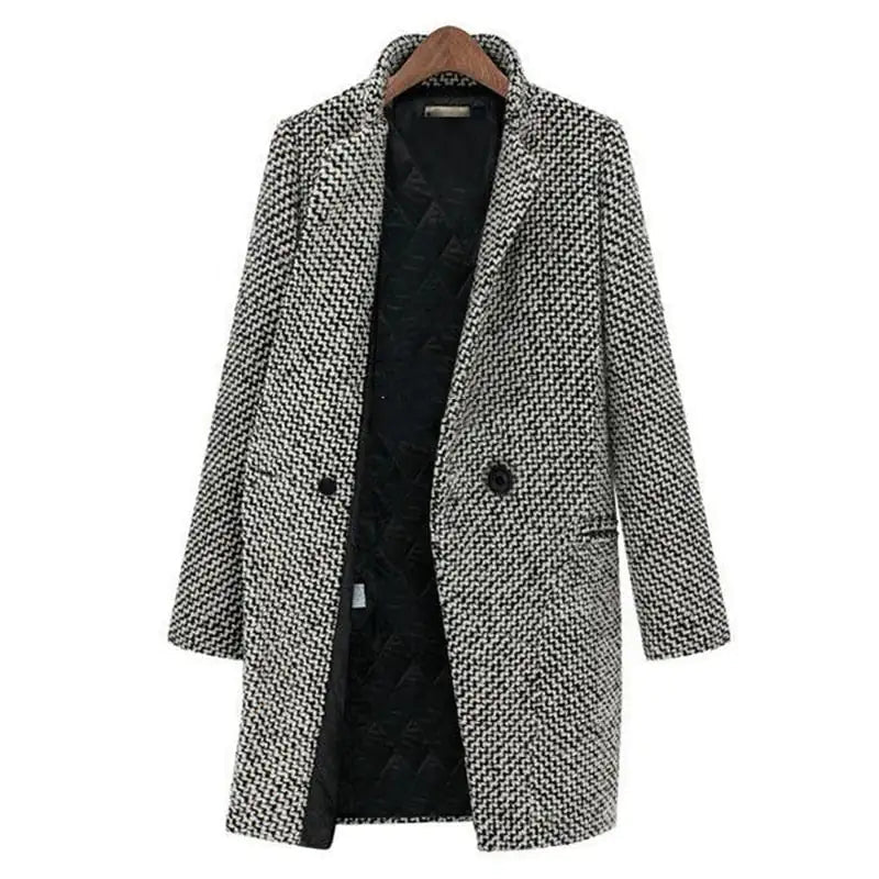 Wendy™ | Elegant Long Fabric Coat