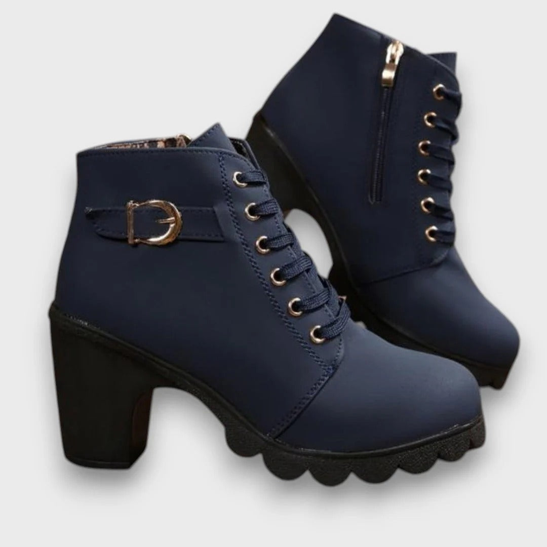 Lorena™ | Premium Faux Leather Ankle Boots