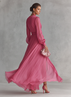 Mia | Rosa V-Neck Chiffon Max Dress