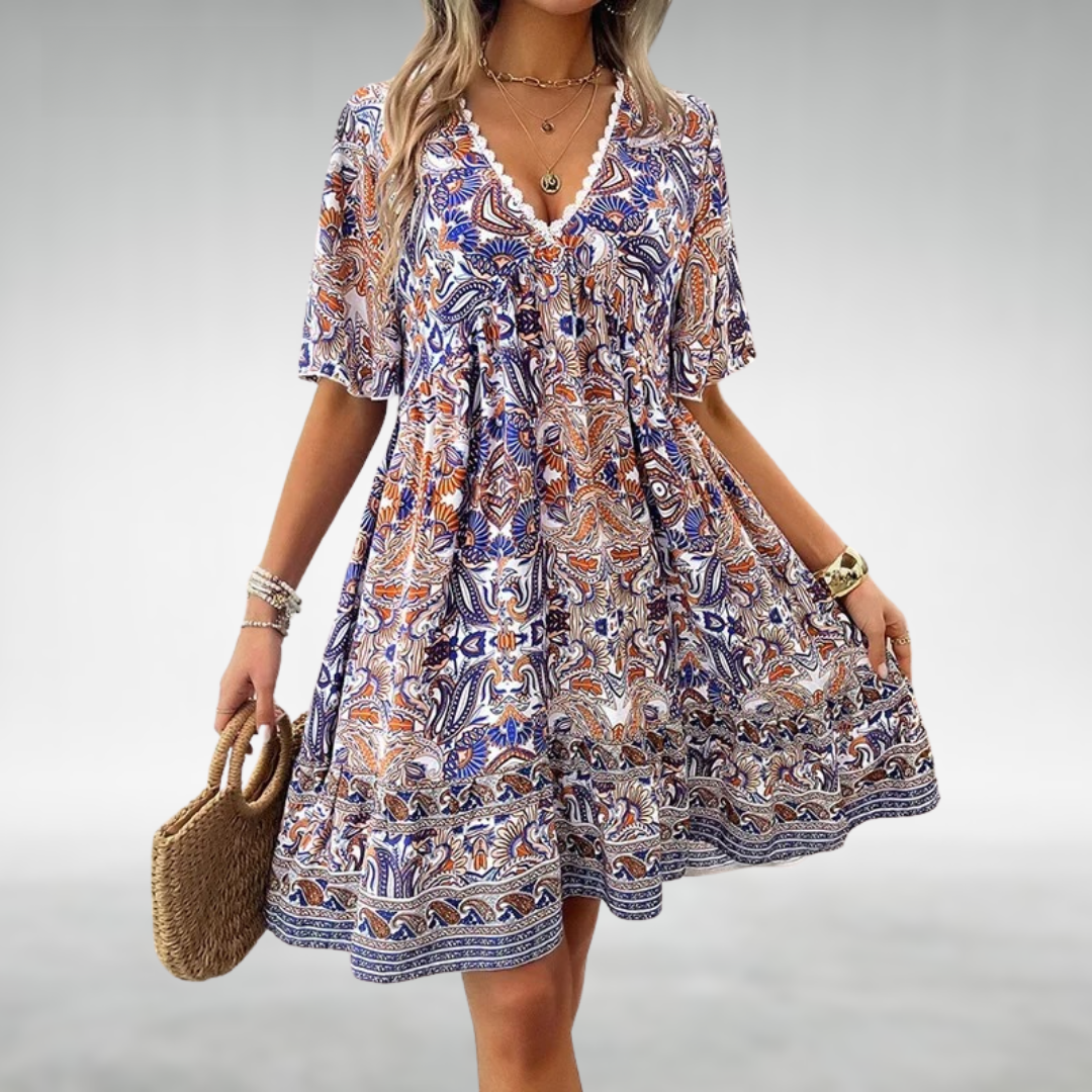 Adriana | Kleid mit Paisley-Muster