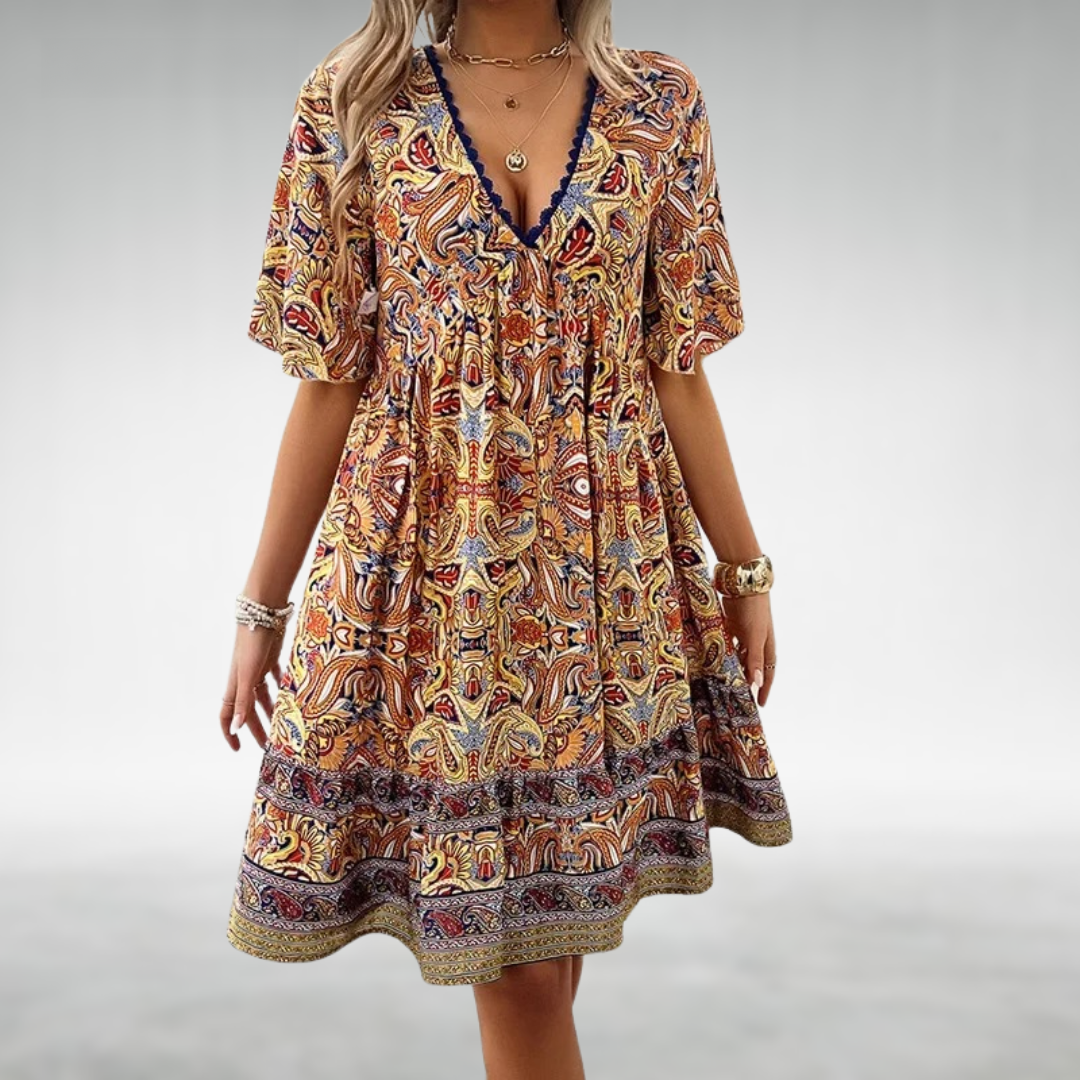 Adriana | Kleid mit Paisley-Muster