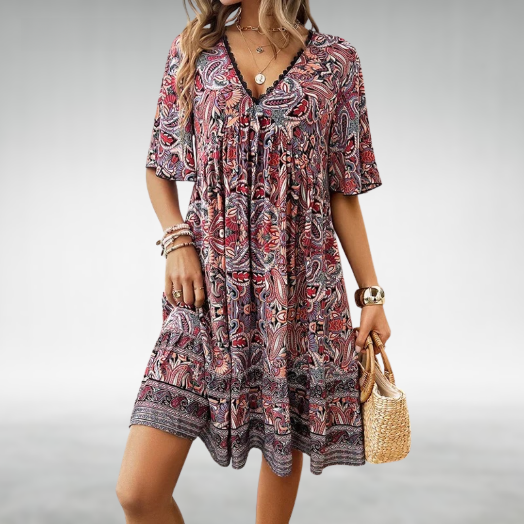 Adriana | Kleid mit Paisley-Muster