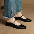 Meyra Leather Slide Sandals