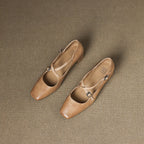 Marvane Leather Kitten Heels