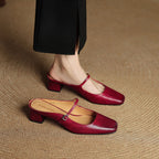 Meyra Leather Slide Sandals