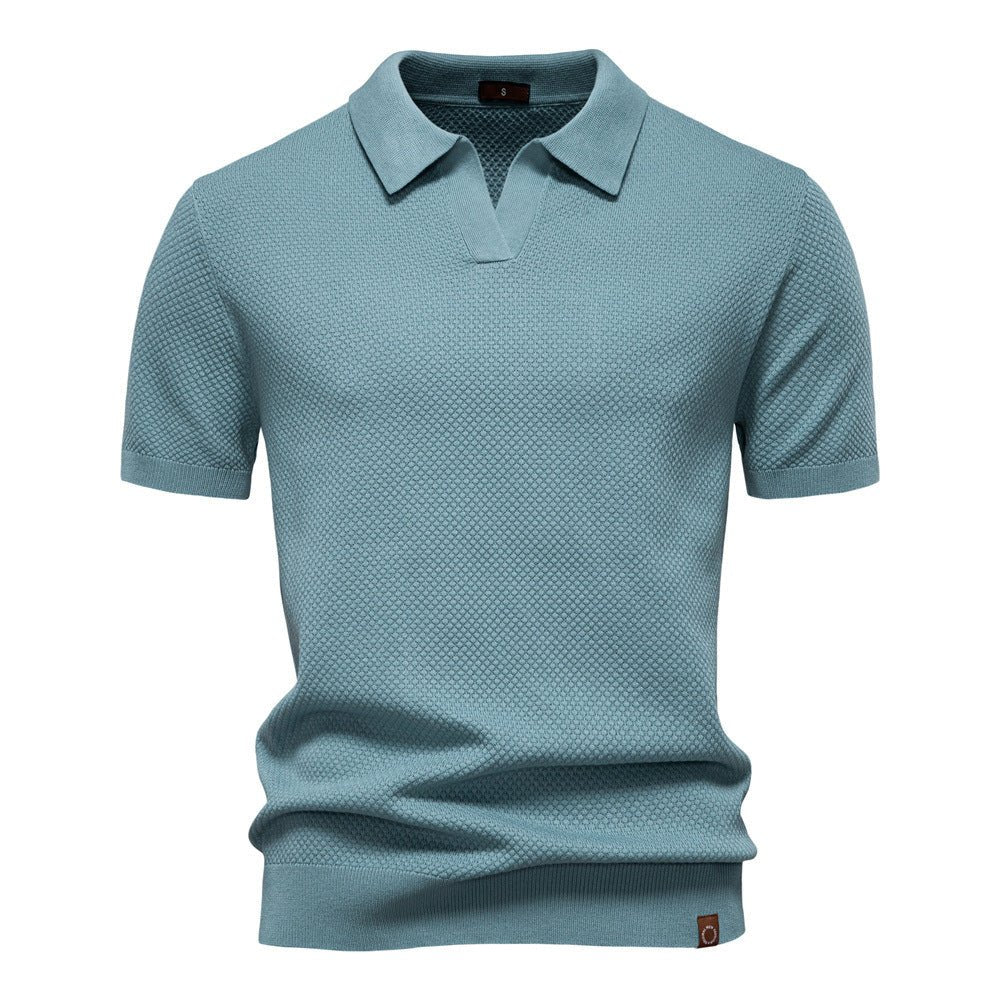 August | Casual Textured Polo Shirt